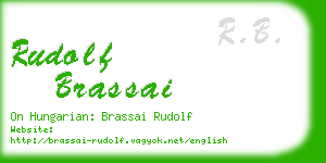 rudolf brassai business card